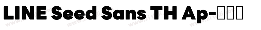 LINE Seed Sans TH Ap字体转换